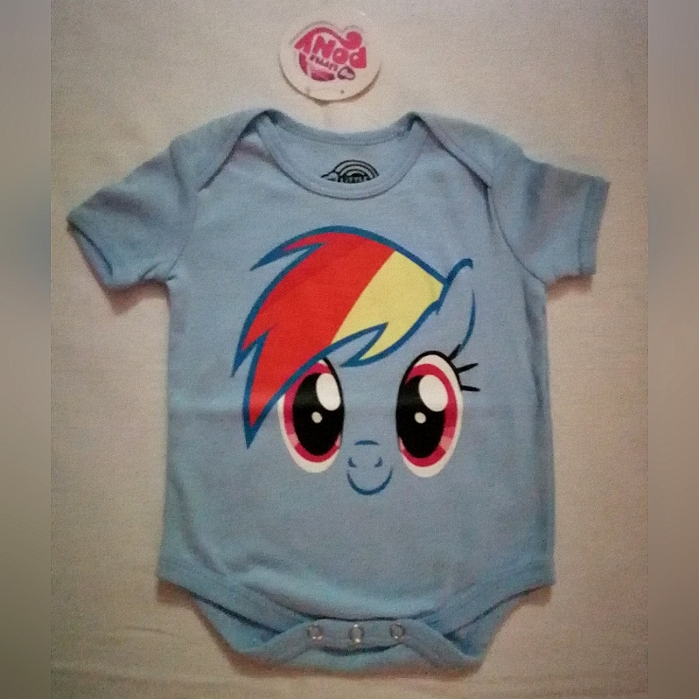 🔥SALE🔥 My Little Pony Rainbow Dash Baby Girls Onesie NWT Size 12-18 Months